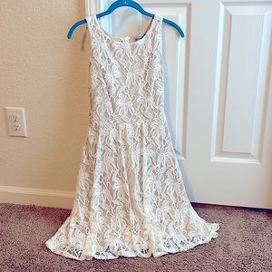 Danny & Nicole ivory, lace dress!